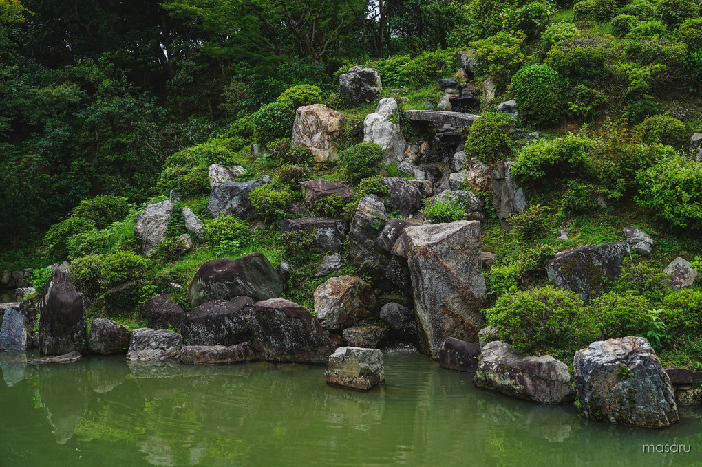 五色幕と庭園