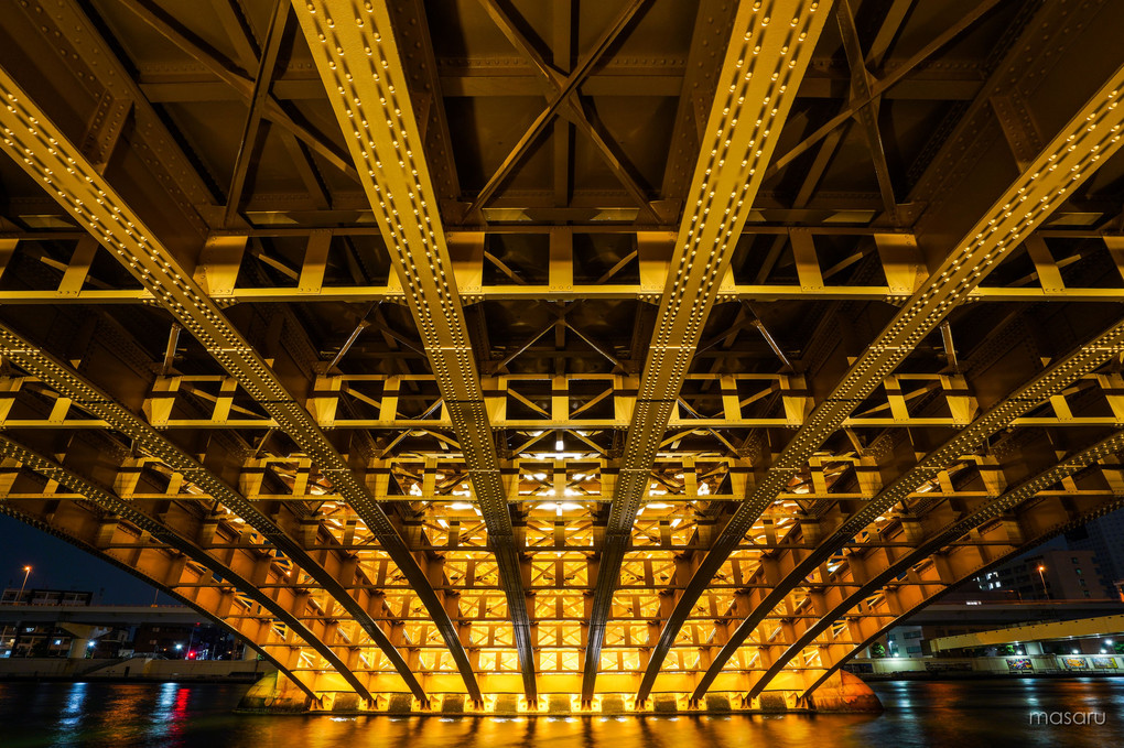 夜橋、蔵前橋。