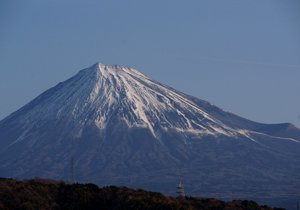 富士川SAより、富士山を望む