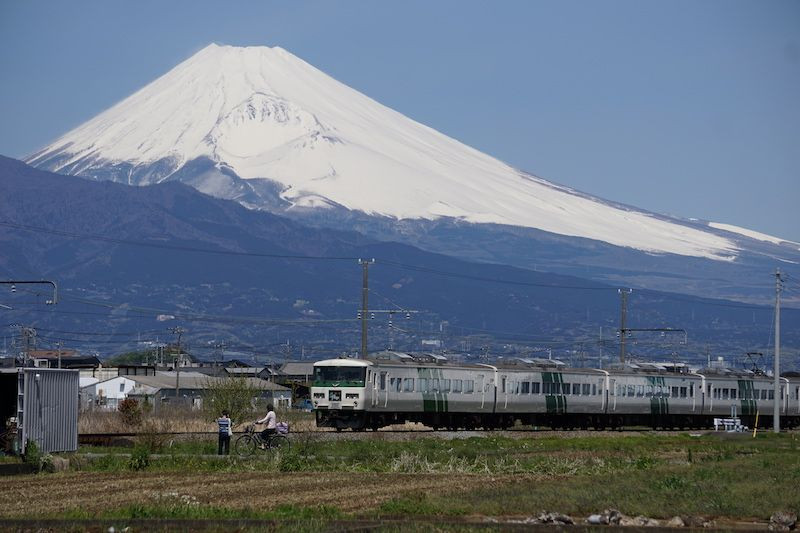 駿豆線と富士山