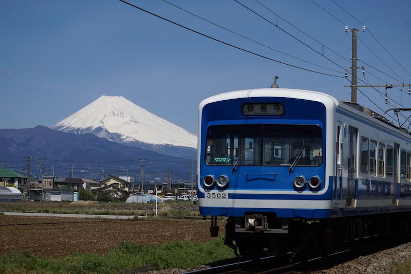 駿豆線と富士山