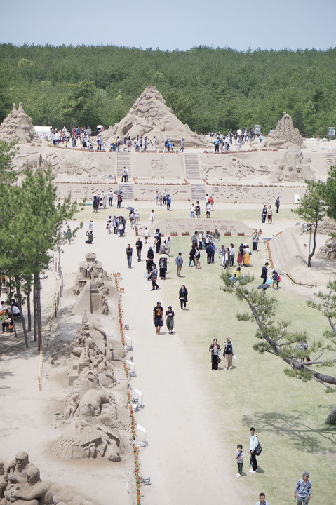 吹き上げ浜　砂の祭典