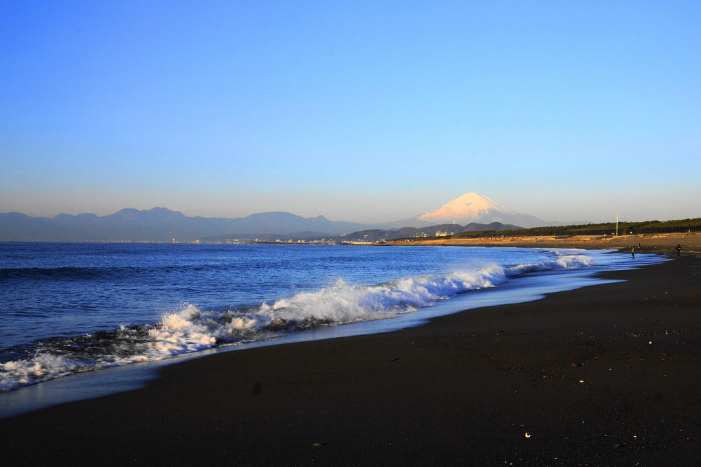 遠景富士：茅ヶ崎海岸