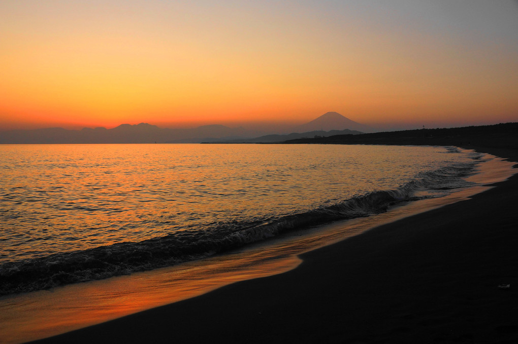 夕景：茅ヶ崎海岸