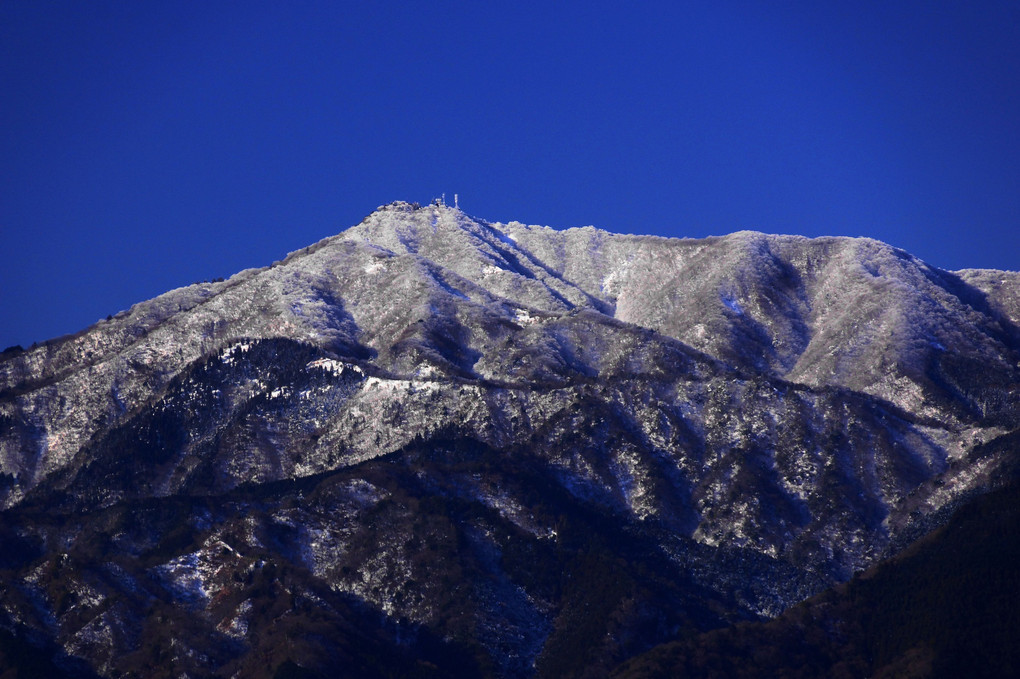 冠雪の大山連山！