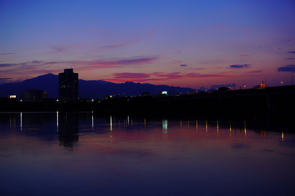 相模川夕景！（相模川大堰）：P4