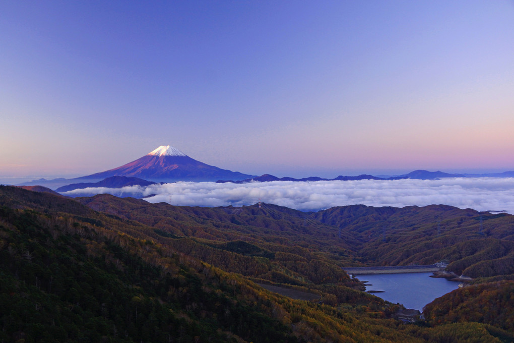 富士と雲海：大菩薩峠