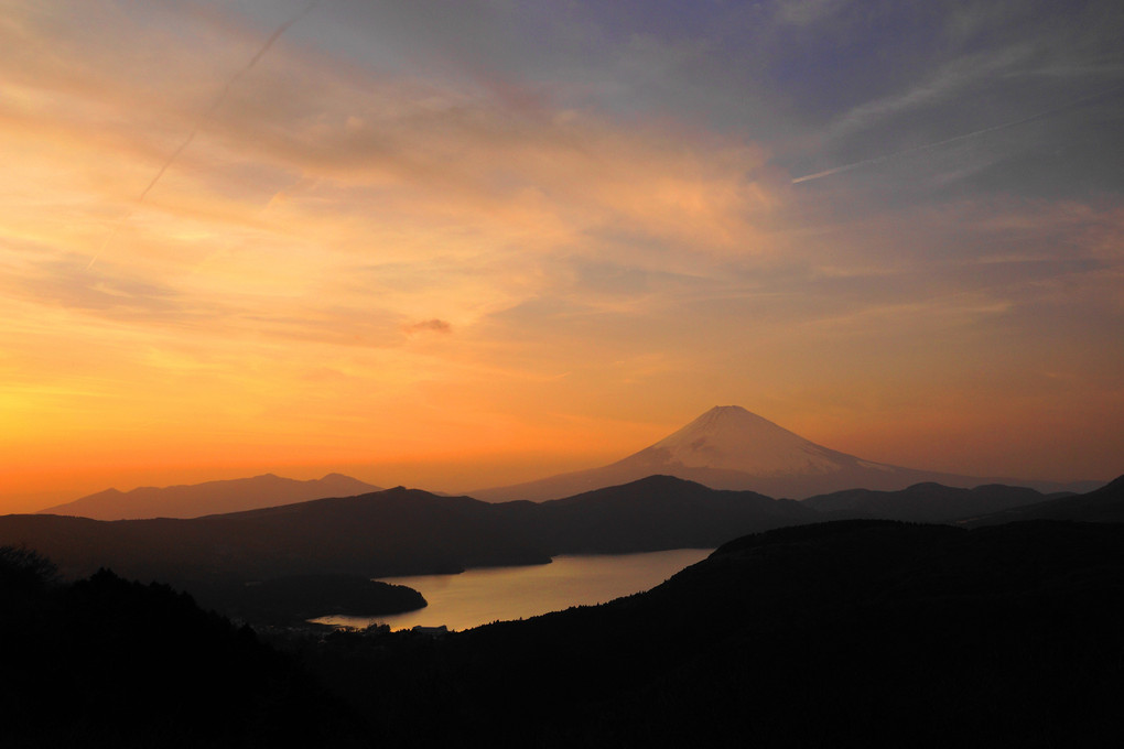 富士夕景（3景）：大観山