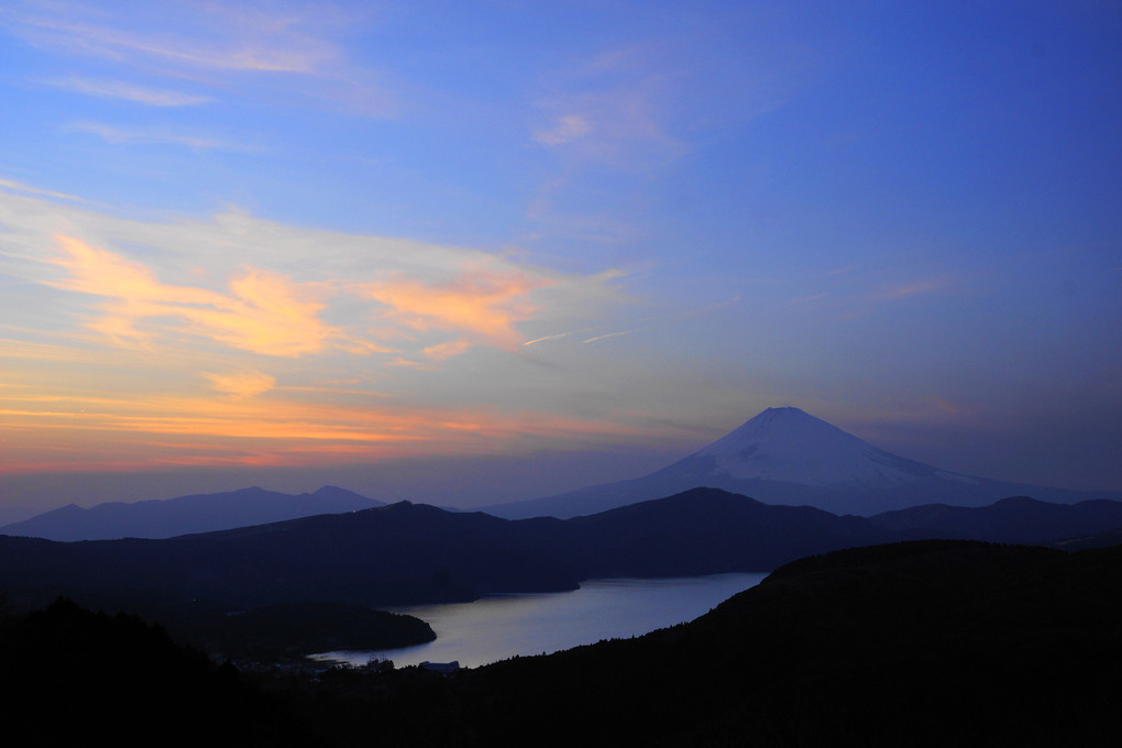 富士夕景（3景）：大観山