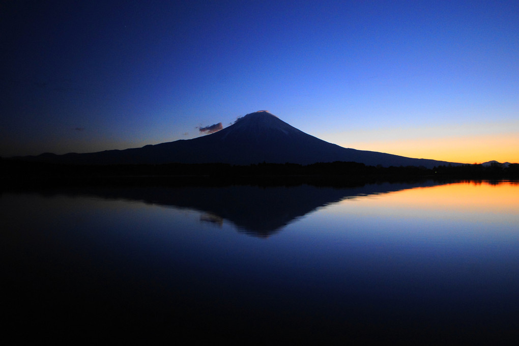 夜明け：田貫湖