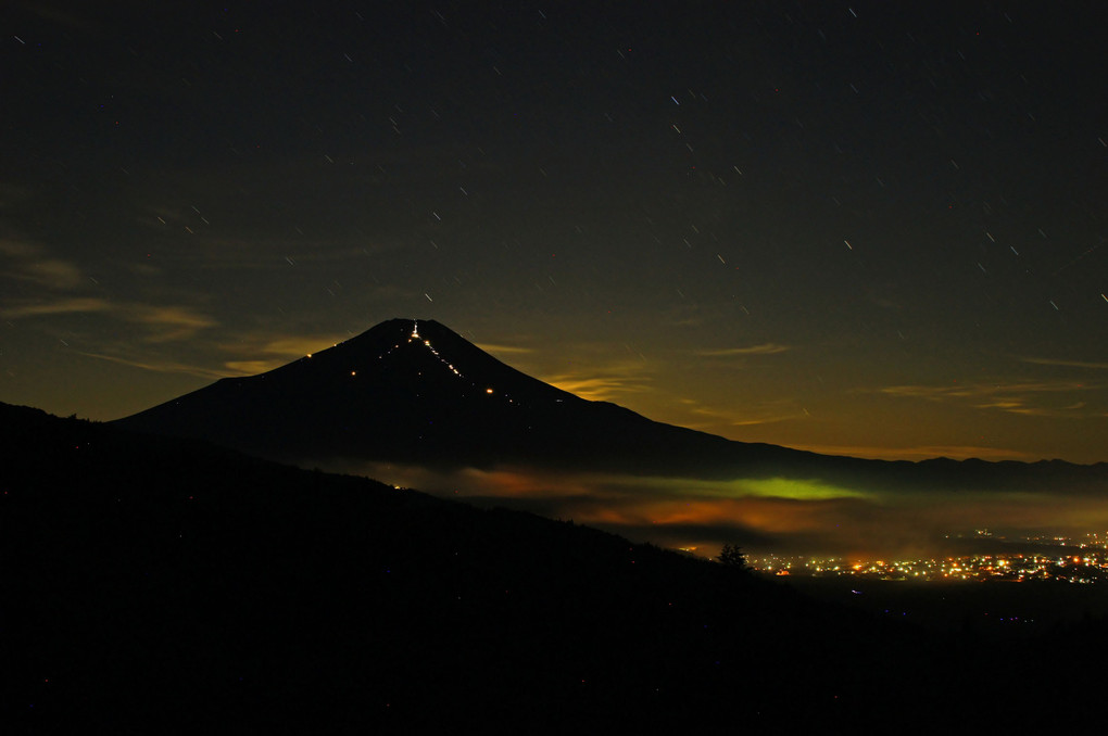 夏富士の夜景（3景）