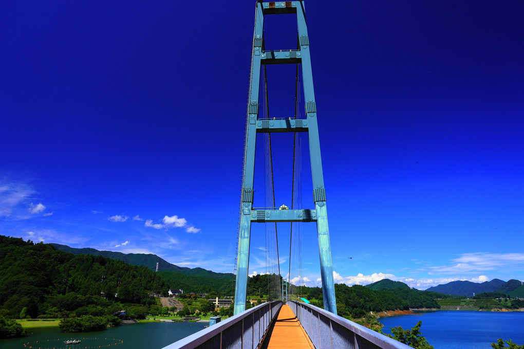 宮ケ瀬湖！：吊り橋