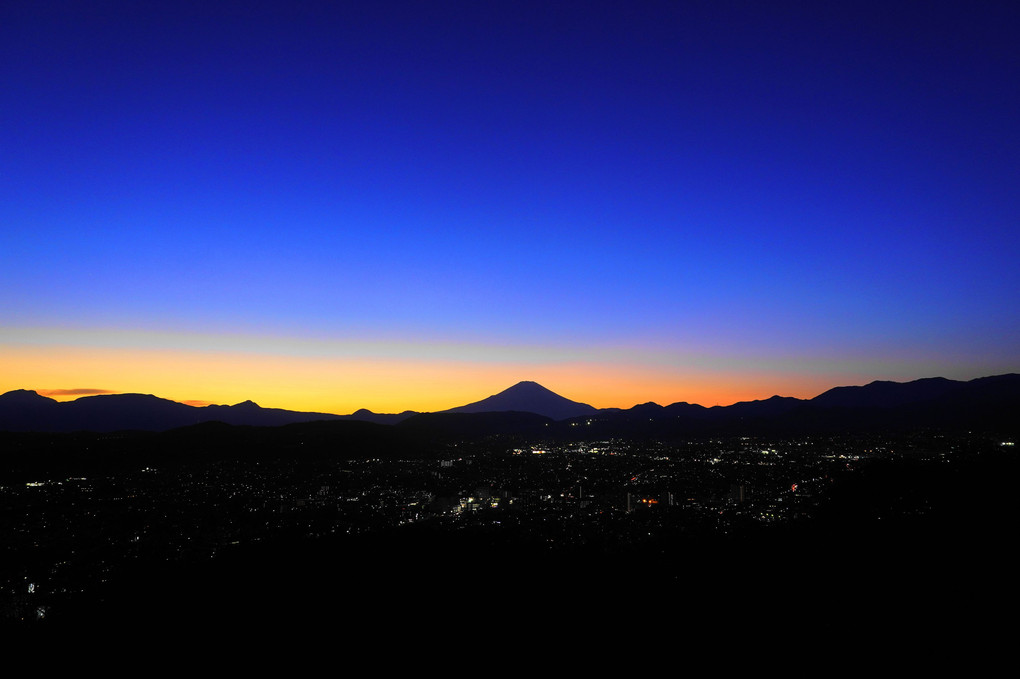 富士夕景：弘法山公園：P2