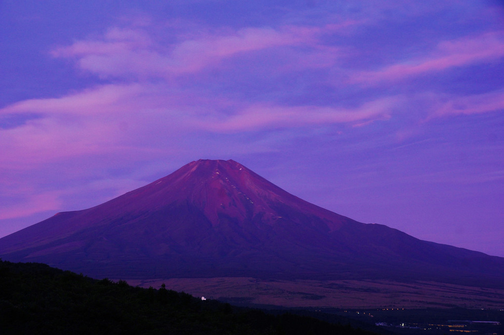 富士の夜明け：二十曲り峠：Ｐ1