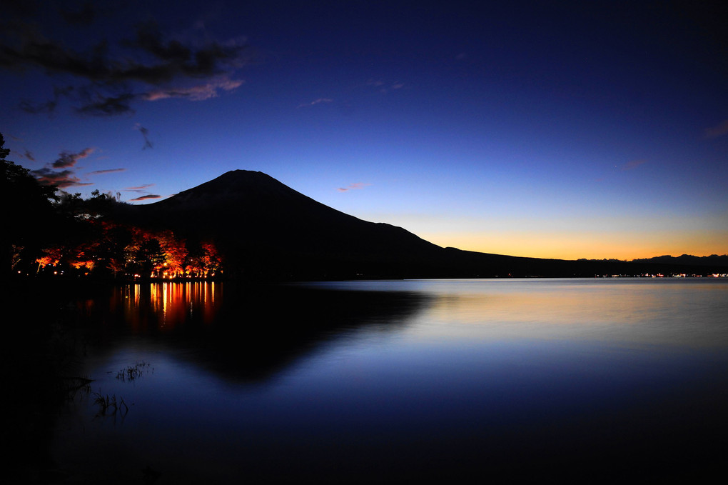 ライトアップ！：山中湖