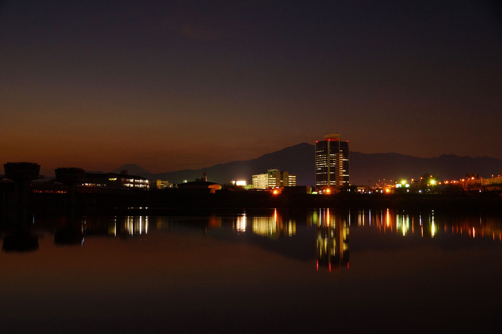 夜景：相模川大堰：Ｐ2