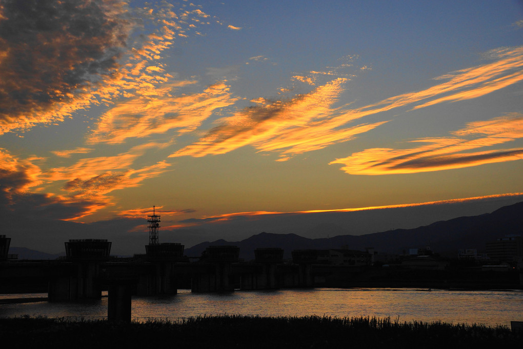 グラデーション：夕焼け