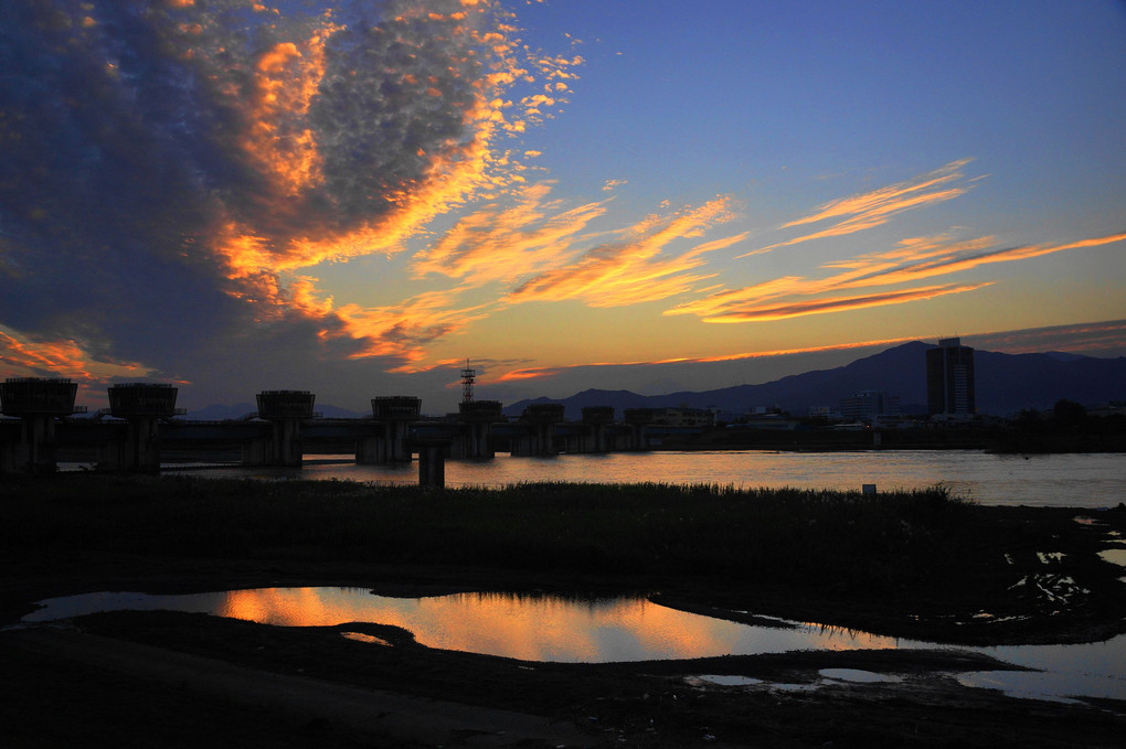 グラデーション：夕焼け