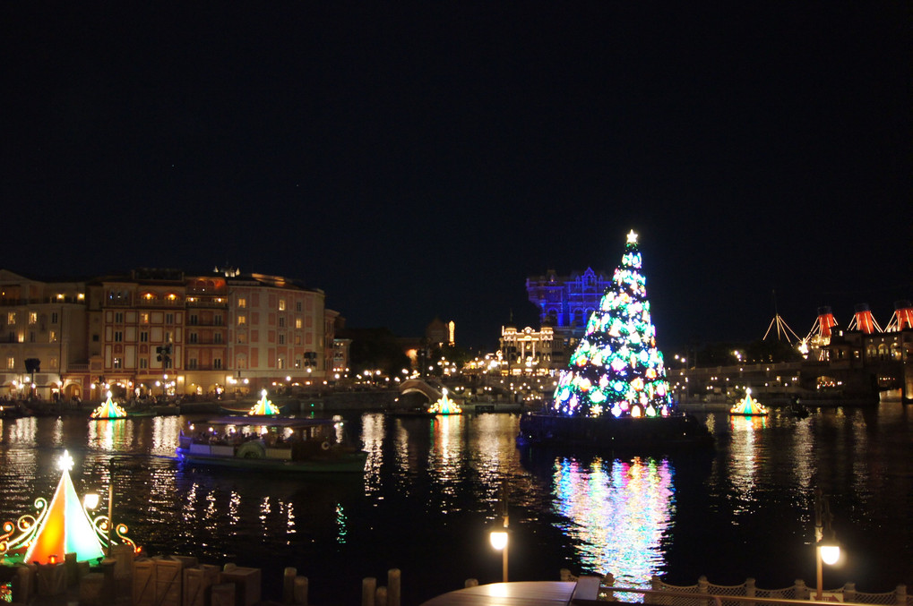 Disney Christmas at Daytime & Nighttime