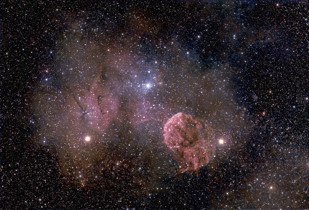 2024年撮り初めはJellyfish Nebula　くらげ星雲