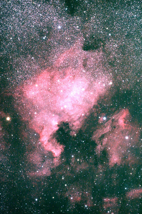 北アメリカ星雲とペリカン星雲　無改造α7Ⅲとフィルターワークで赤い星雲を撮影