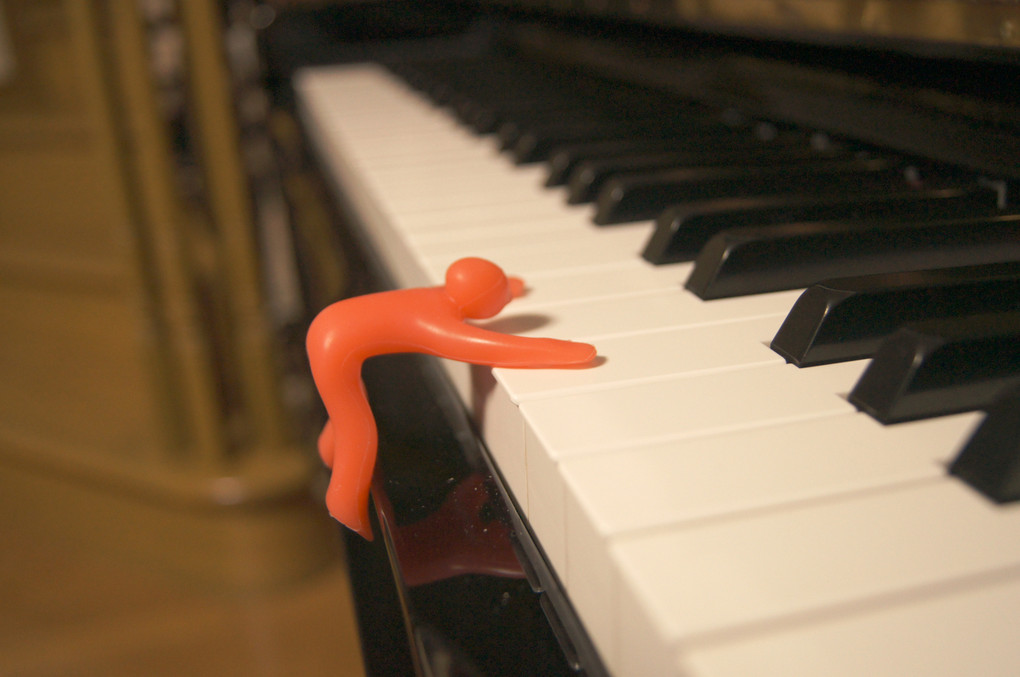 Cupmen playing the piano♪