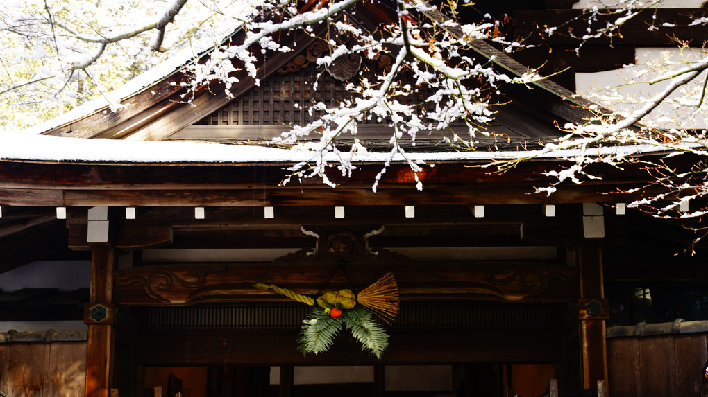 京の雪４　竜安寺雪景色