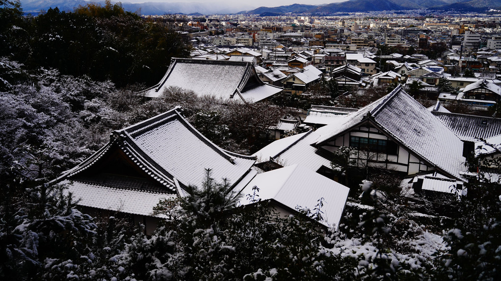 京の雪７　洛北　圓光寺