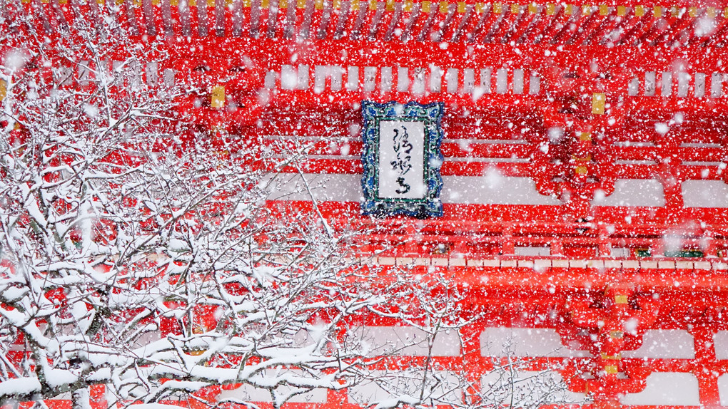 清水寺　雪の八景