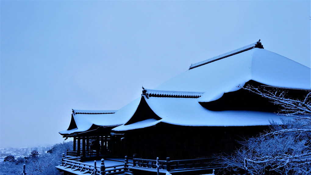 清水寺　雪の八景