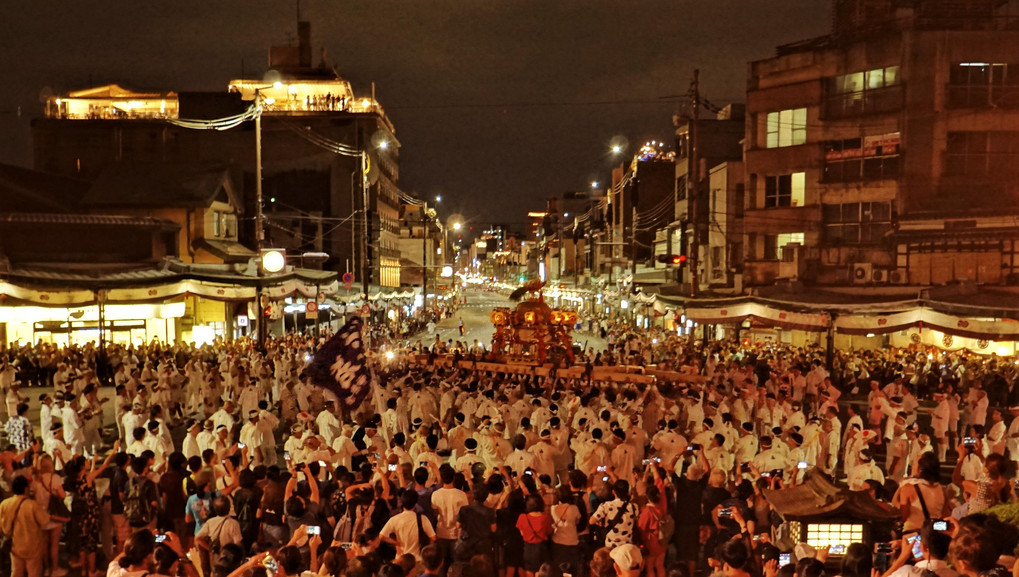 京都　祇園祭還幸祭の夜