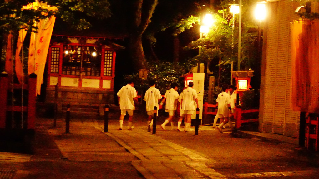 京都　祇園祭還幸祭の夜