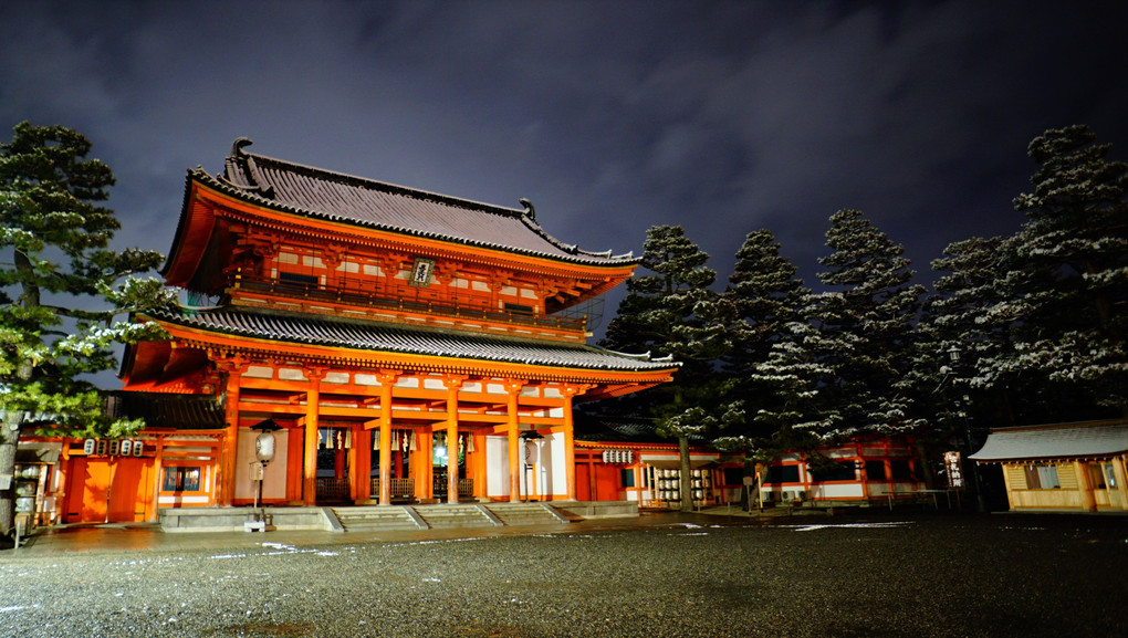 京の雪　４　知恩院　平安神宮
