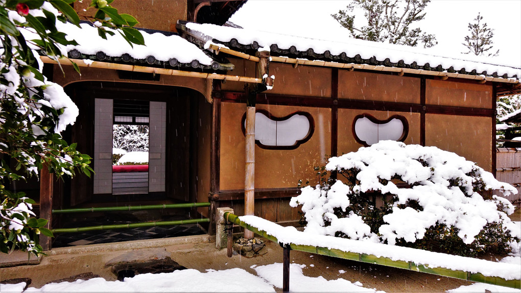 京の雪　７　詩仙堂