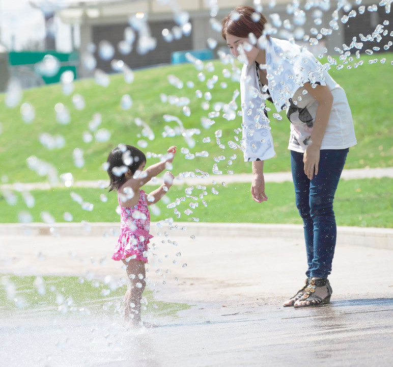 夏の思い出・・噴水公園にて