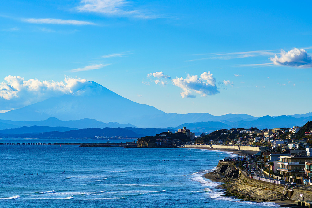 稲村ケ崎展望台 ～ 湘南の海と富士山