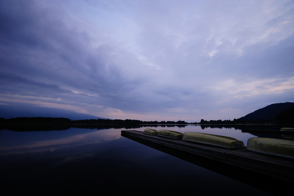 夕刻の田貫湖