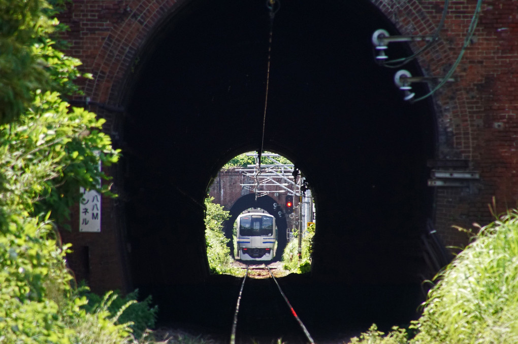 スカ線２連トンネル