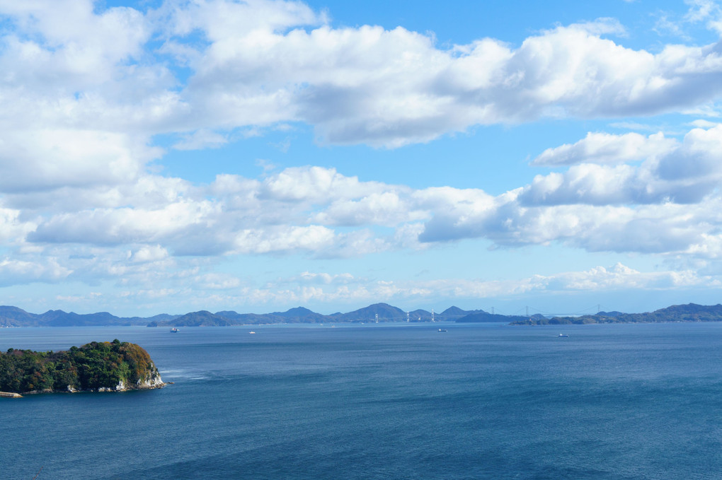 とびしま海道　展望台からの風景色々
