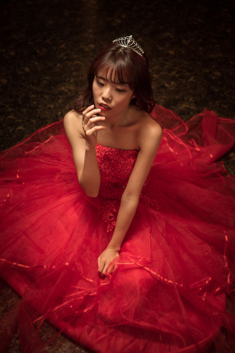 A red dress