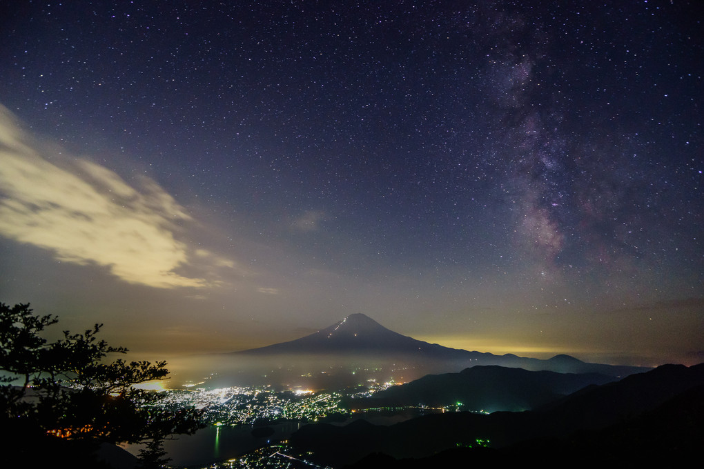 夏夜の富士