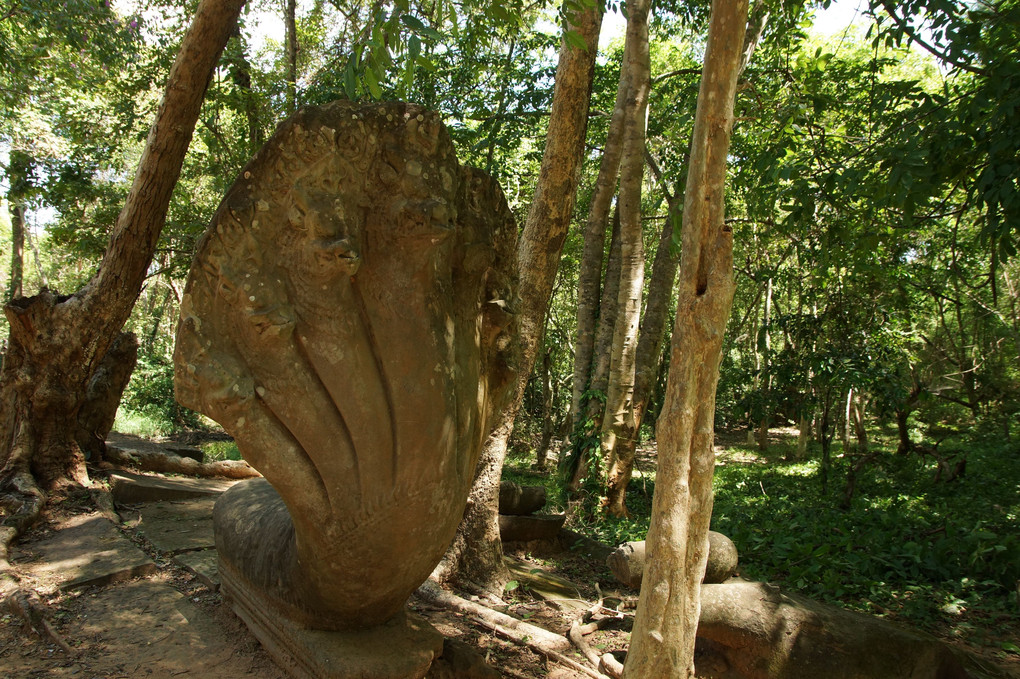 カンボジア　廃墟の遺跡　ベンメアリ