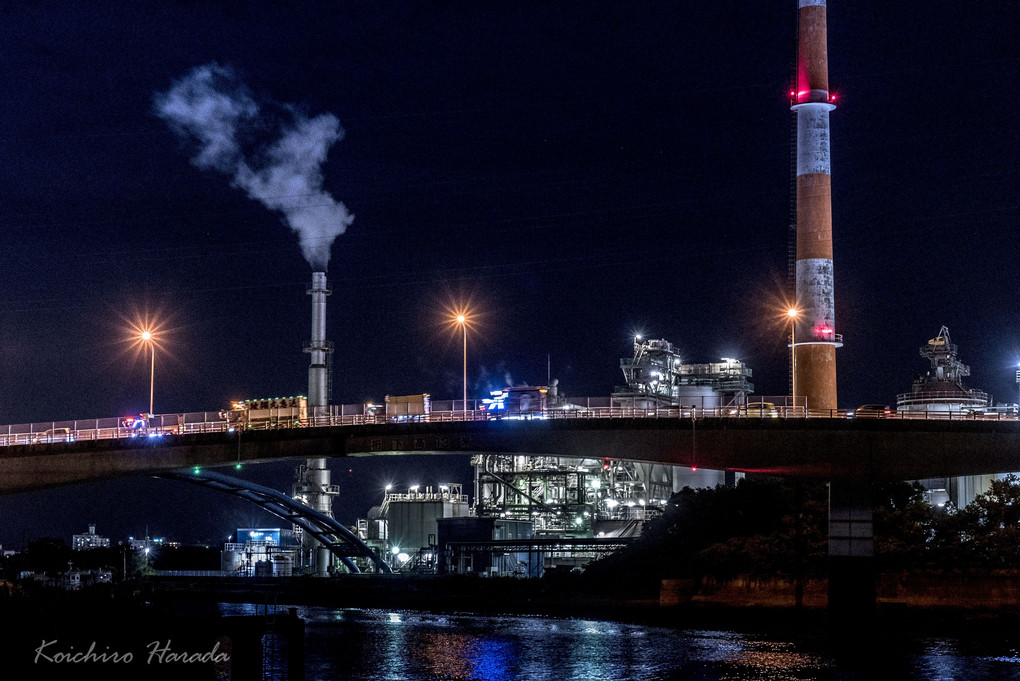 防府市の工場夜景