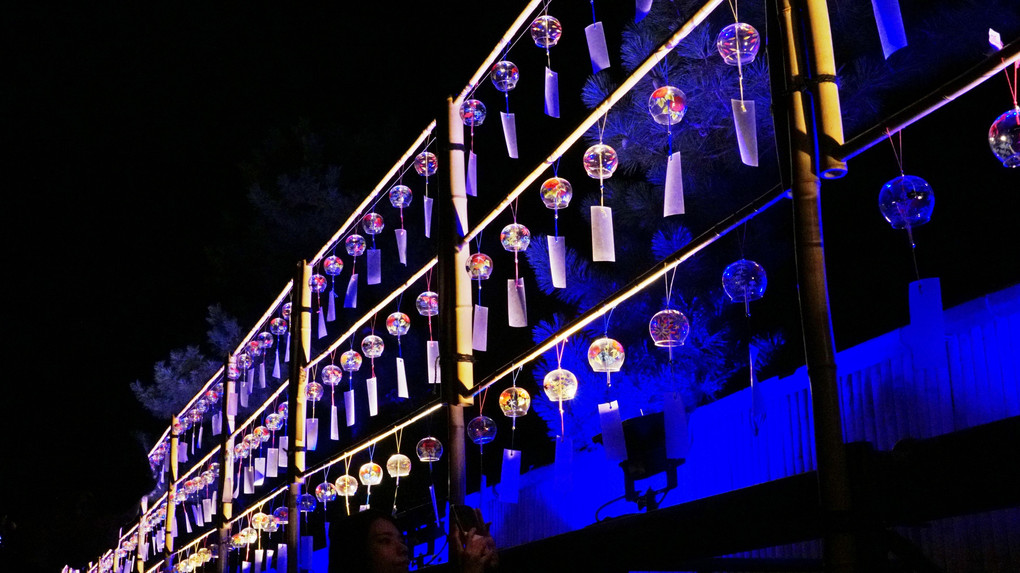 京都　二条城　風鈴のライトアップ