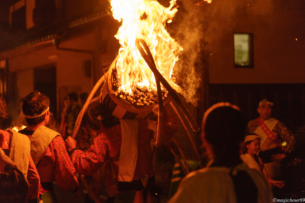 京都　鞍馬の火祭にて