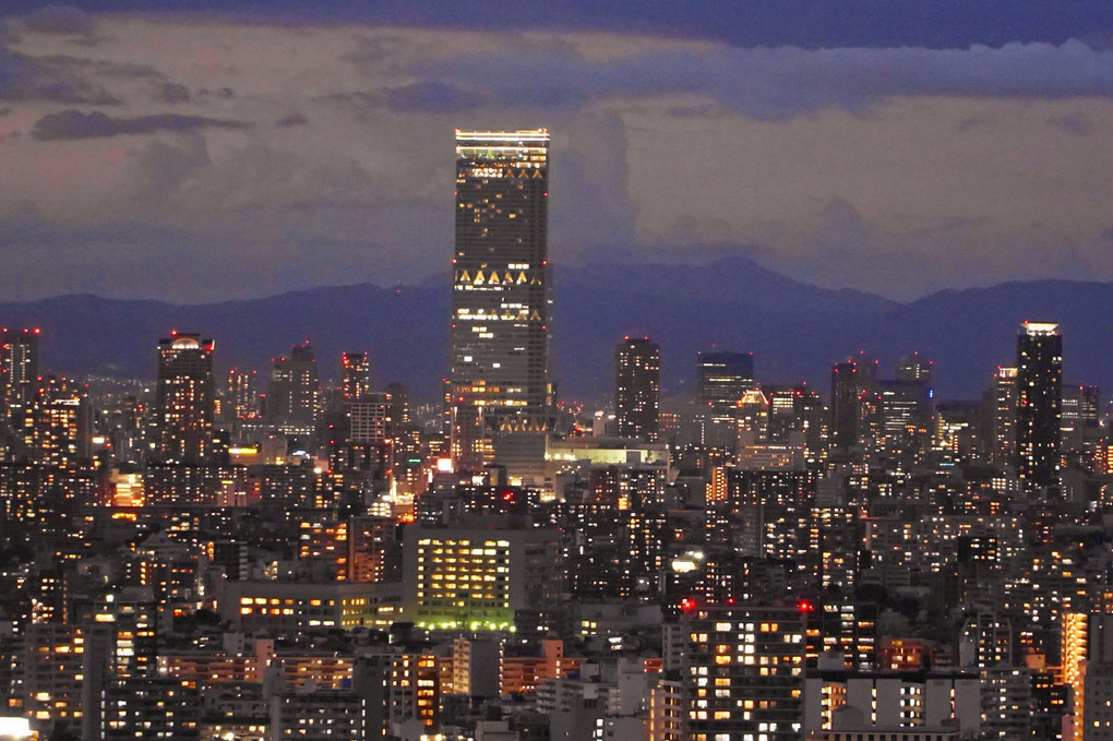 雨上がり夜景