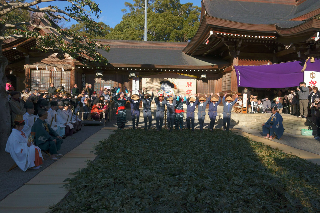 正月恒例の田遊祭