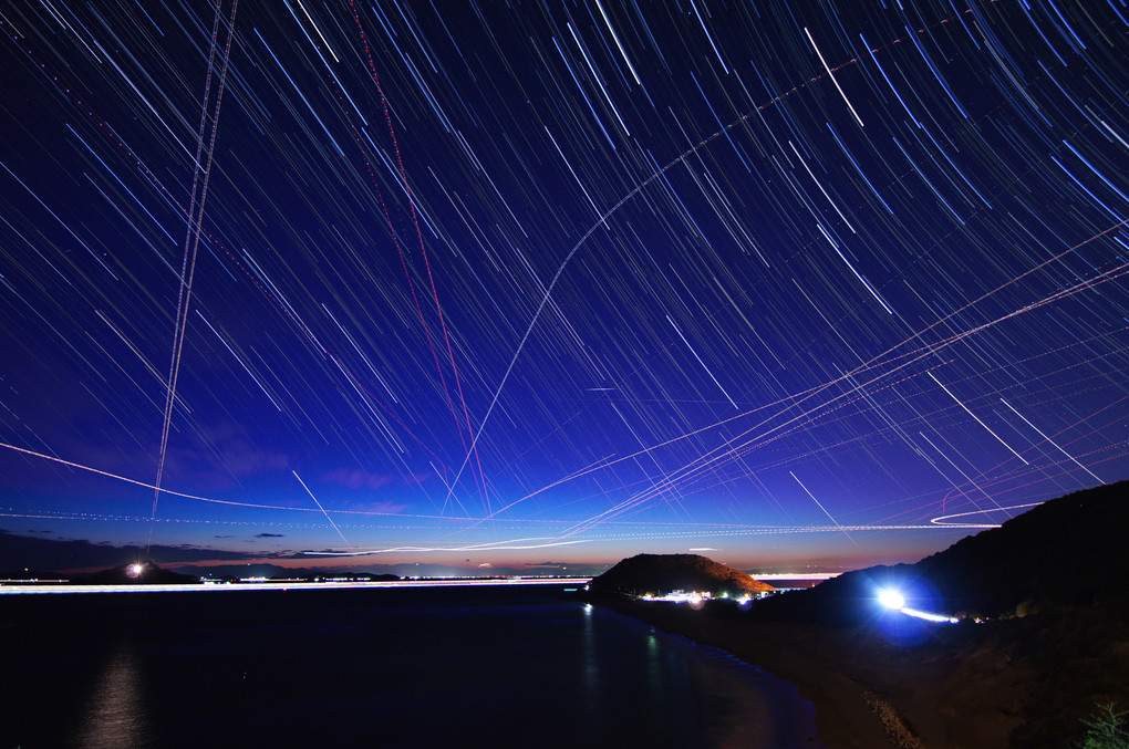 星降る伊良湖岬