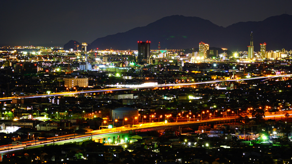 静岡市の夜景