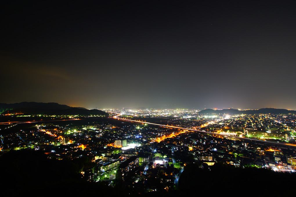 静岡市葵区の夜景